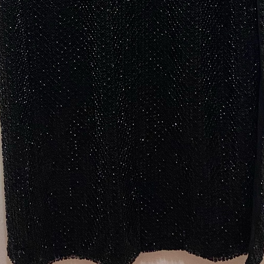 NWOT Donna Karan New York Navy Blue Embellished, Beaded Maxi Dress Size 14. - Picture 4 of 11